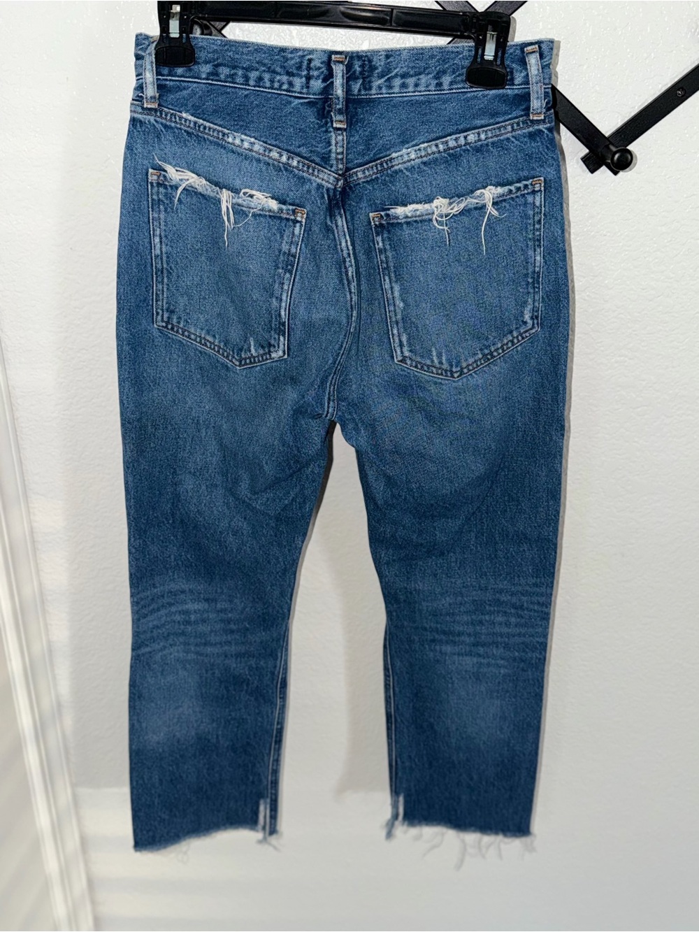 AGOLDE 90s Pinch Waist High Rise Straight Leg Jeans Distressed 28 - Picture 4 of 4